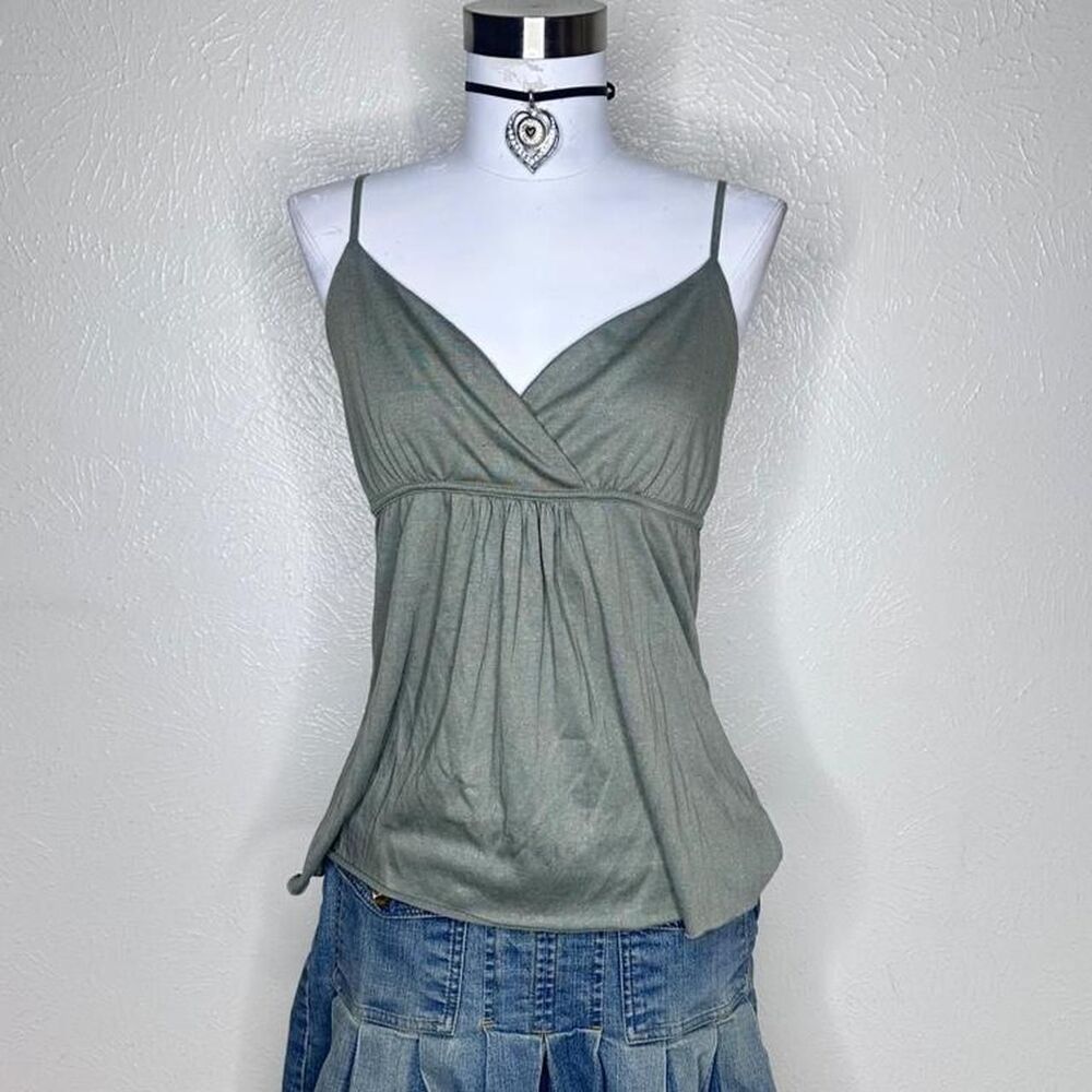Xhilaration Women's Green and Khaki Vest